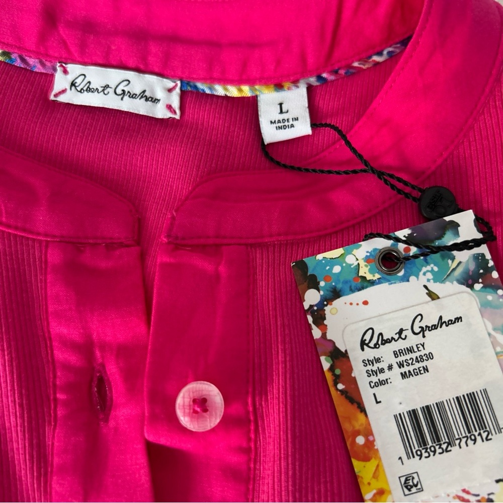 New with tags Robert Graham top size large but more like medium large